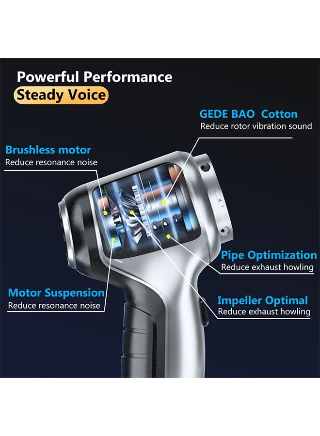 WINEENEE 2-in-1 Wireless Handheld Vacuum Cleaner, High Suction Power Portable Car And Home Dust Sweeper With Floor Brush Attachment, Cleaning Tools - Image 2